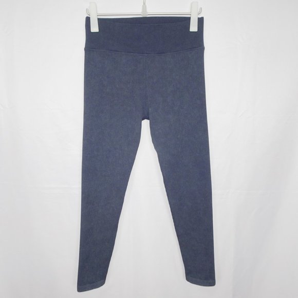 Aerie Offline Navy Ribbed HIgh Rise Leggings - Picture 1 of 5